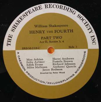 4LP/Zestaw pudełkowy William Shakespeare: Henry The Fourth Part Two