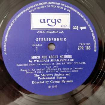 3LP/Zestaw pudełkowy William Shakespeare: Much Ado About Nothing
