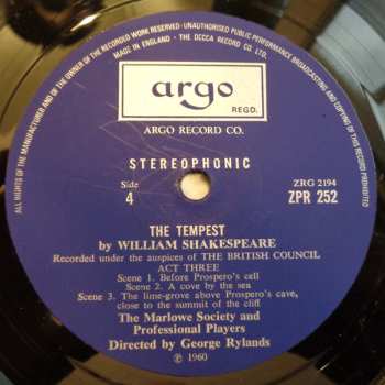 3LP/Zestaw pudełkowy William Shakespeare: The Tempest