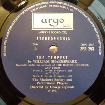 3LP/Zestaw pudełkowy William Shakespeare: The Tempest