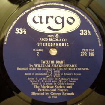 3LP/Zestaw pudełkowy William Shakespeare: Twelfth Night