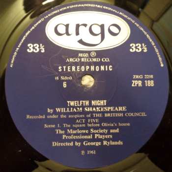 3LP/Zestaw pudełkowy William Shakespeare: Twelfth Night