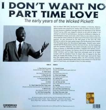 LP Wilson Pickett: I Don't Want No Part Time Love - The Early Years Of The Wicked Pickett