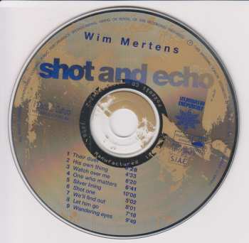 CD Wim Mertens: Shot And Echo