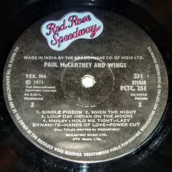 LP Wings: Red Rose Speedway