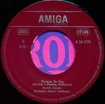 SP Aurora Lacasa: Rock Bottom / Porque Te Vas