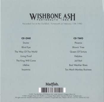 2CD Wishbone Ash: Portsmouth 1980 DIGI