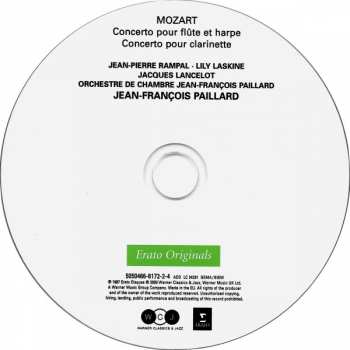CD Wolfgang Amadeus Mozart: Concerto Pour Flûte & Harpe - Concerto Pour Clarinette
