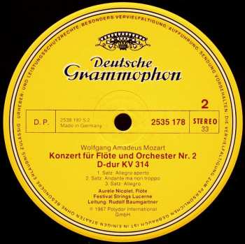 LP Wolfgang Amadeus Mozart: Flötenkonzerte