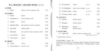 CD Wolfgang Amadeus Mozart: Grande Messe En Ut Mineur, KV 427. Complétée Avec Des Fragments Du Compositeur Par Alois Schmitt