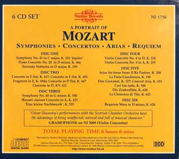 6CD/Zestaw pudełkowy Wolfgang Amadeus Mozart: A Portrait Of Mozart  Symphonies • Concertos • Arias • Requiem