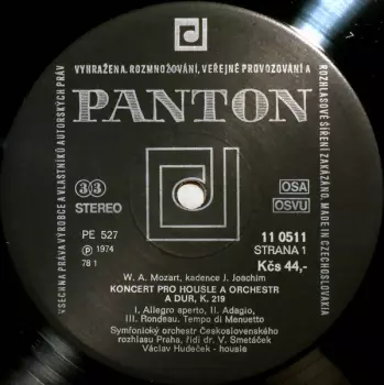 Houslové Koncerty = Violin Condertos