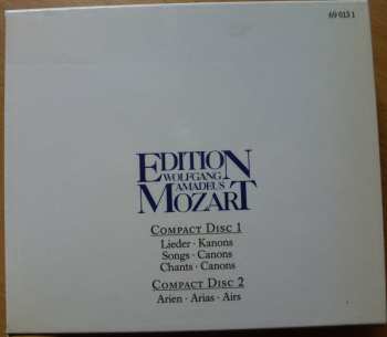 2CD/Zestaw pudełkowy Wolfgang Amadeus Mozart: Lieder - Kanons - Arien - Songs - Canons - Arias - Chants - Canons- Airs