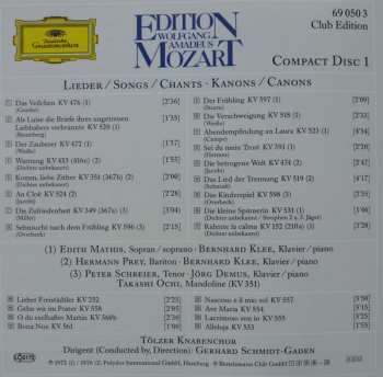 2CD/Zestaw pudełkowy Wolfgang Amadeus Mozart: Lieder - Kanons - Arien - Songs - Canons - Arias - Chants - Canons- Airs