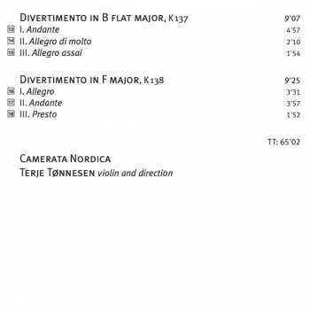 SACD Wolfgang Amadeus Mozart: Serenata Notturna; Three Divertimenti; Eine Kleine Nachtmusik