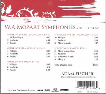 SACD Wolfgang Amadeus Mozart: Symphonies Vol. 1 (1764-67)