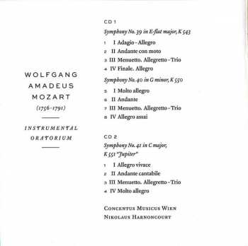 2CD Wolfgang Amadeus Mozart: The Last Sinfonies  Mozart's Instrumental Oratorium
