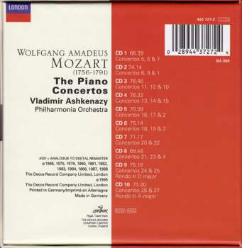 10CD/Zestaw pudełkowy Vladimir Ashkenazy: The Piano Concertos