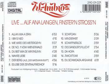 CD Wolfgang Ambros: Live ... Auf Ana Langen, Finster'n Stroß'n
