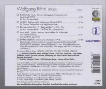 CD Wolfgang Rihm: Image - Echo • Bilder - Echo