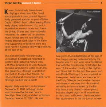 CD Wynton Kelly Trio: Unissued In Boston LTD
