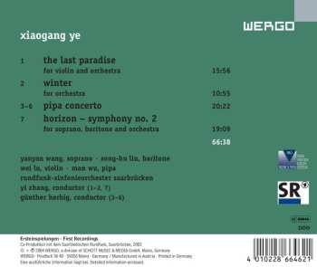 CD Xiaogang Ye: The Last Paradise · Winter · Pipa Concerto · Horizon