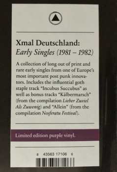 LP X Mal Deutschland: Early Singles (1981 - 1982) CLR | LTD