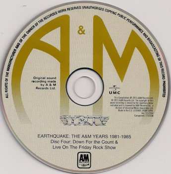 4CD/Zestaw pudełkowy Y & T: Earthquake - The A&M Years