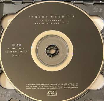 2CD Yehudi Menuhin: In Memoriam . (Rare Broadcast Performances, 1945-1958)