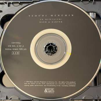 2CD Yehudi Menuhin: In Memoriam . (Rare Broadcast Performances, 1945-1958)