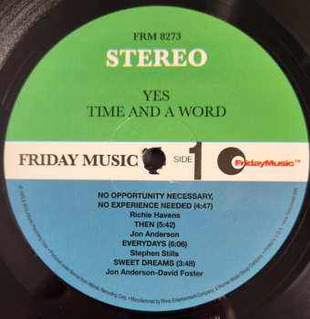 LP Yes: Time And A Word