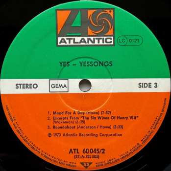 3LP Yes: Yessongs