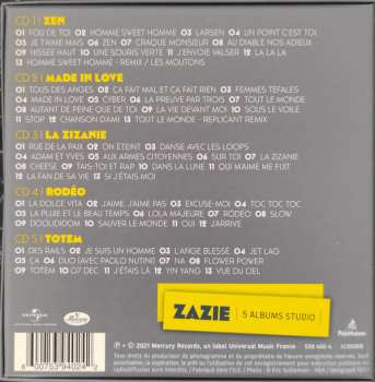 5CD/Zestaw pudełkowy Zazie: 5 Albums Studio