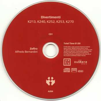 6CD/Zestaw pudełkowy Zefiro: The Mozart Collection