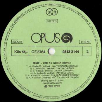 LP Zenit: Keď Ťa Nechá Dievča