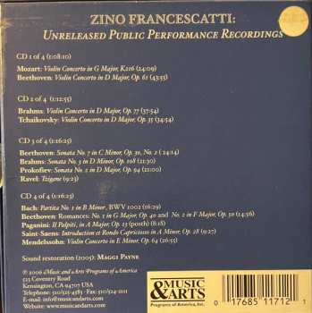 4CD/Zestaw pudełkowy Ludwig van Beethoven: Violin Concertos And A Treasury Of Chamber Works All Previoulsy Unissued
