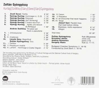 CD Zoltán Gyöngyössy: Kurtág | Szőllősy | Sáry | Serei | Sári | Gyöngyössy