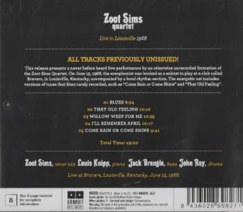 CD Zoot Sims Quartet: Live In Louisville 1968