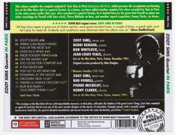 CD Zoot Sims: Zoot Sims In Paris