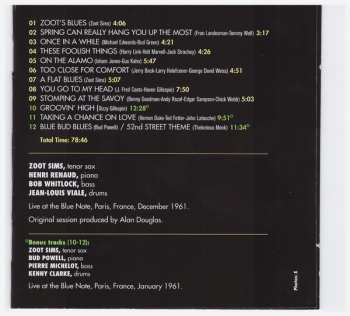 CD Zoot Sims: Zoot Sims In Paris
