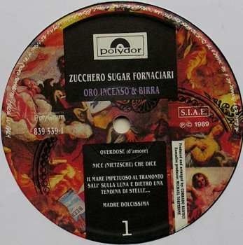 LP Zucchero: Oro Incenso & Birra