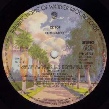 LP ZZ Top: Eliminator